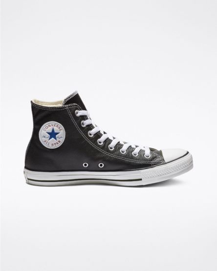 Tenisi Inalti Dama Converse Chuck Taylor All Star Piele Negrii | RO LZIAC945